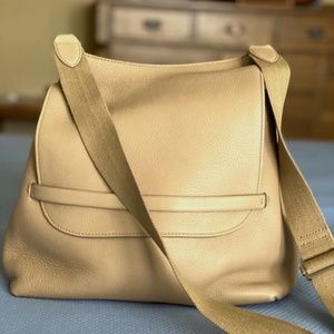 The Row Lux Calfskin Grained Sideby Crossbody Bag